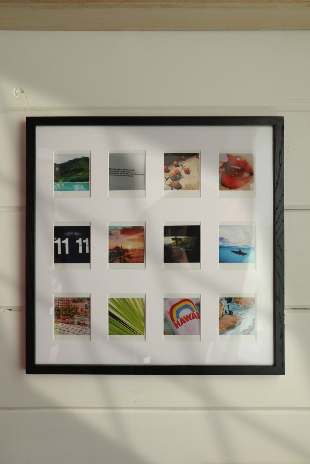 16" x 16" / 12 Window Instax Square Photo Mat | Instax Frames