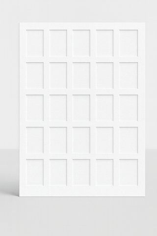 24" x 36" / 25 Window 4" x 6" Prints Photo Mat | Large Frame