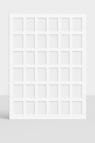 27" x 40" / 36 Window 4" x 6" Prints Photo Mat | Large Frame