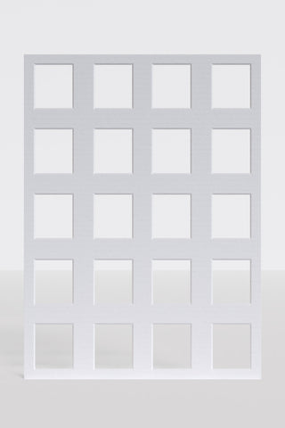 19.75" x 27.5" (50cm x 70cm) / 20 Window Polaroid 600 / i-Type / SX-70 Photo Mat | Polaroid Frames